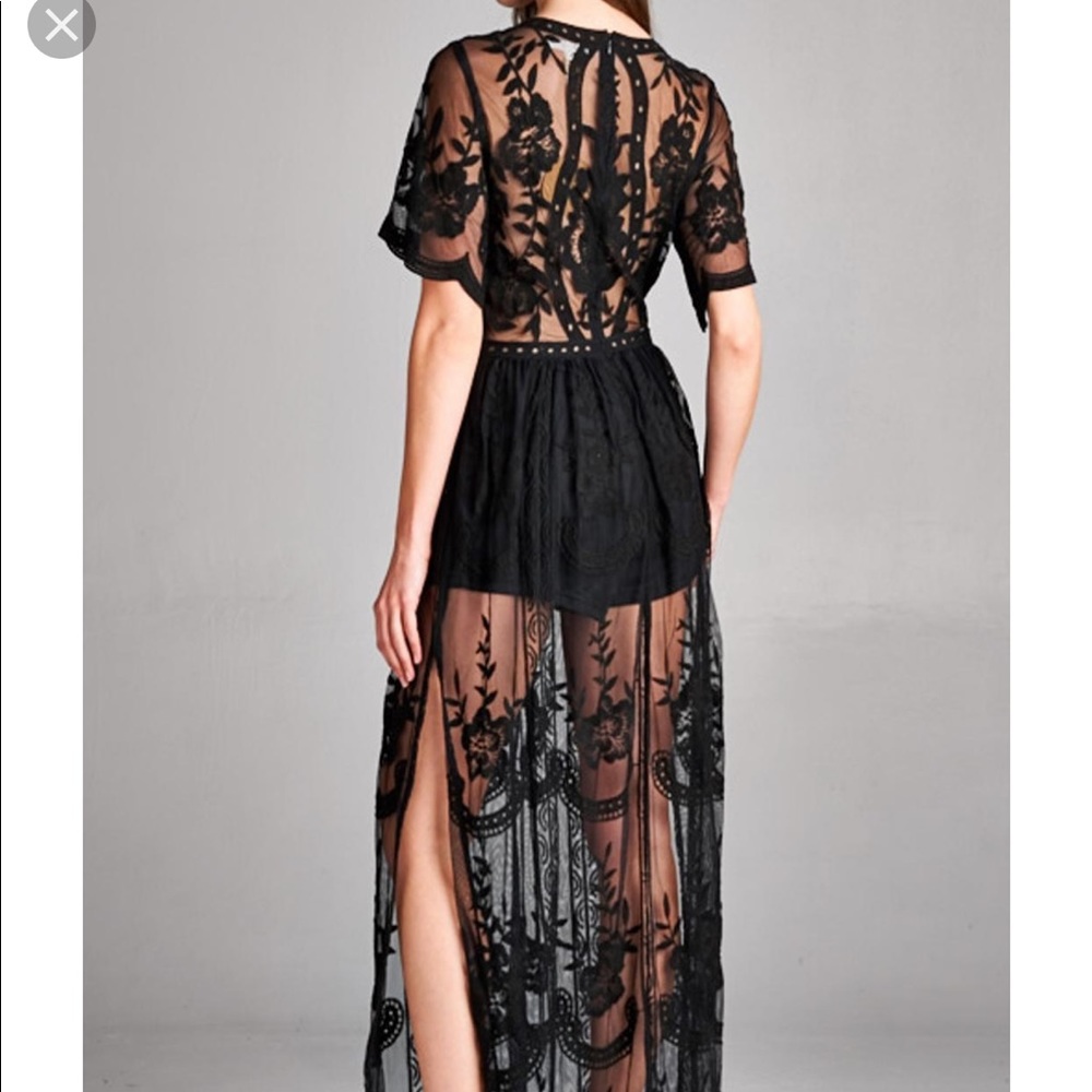 Honey Punch maxi Romper, black